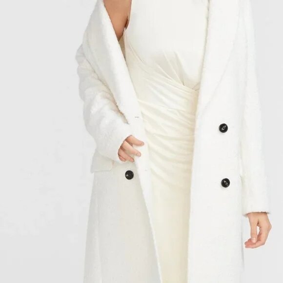 Express Swan Satin Cap Sleeve Ruched Side Dress SZ M - Picture 3 of 8